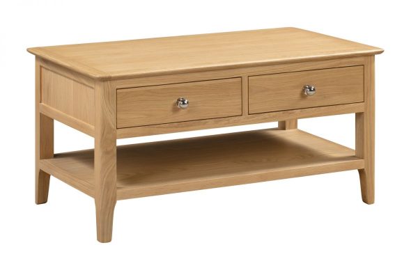 Porthcurno Coffee Table with 2 Drawers